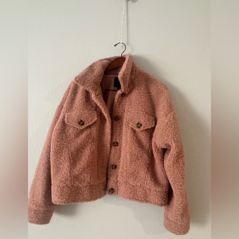 Forever 21 Pink Teddy Jacket